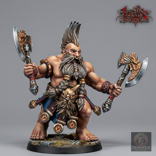 Miniatura pintada en resina 32mm - Drakholm