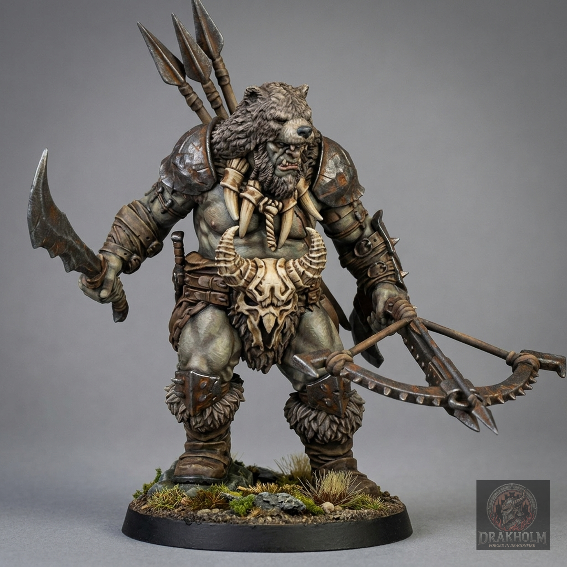 Miniatura pintada en resina 32mm - Drakholm