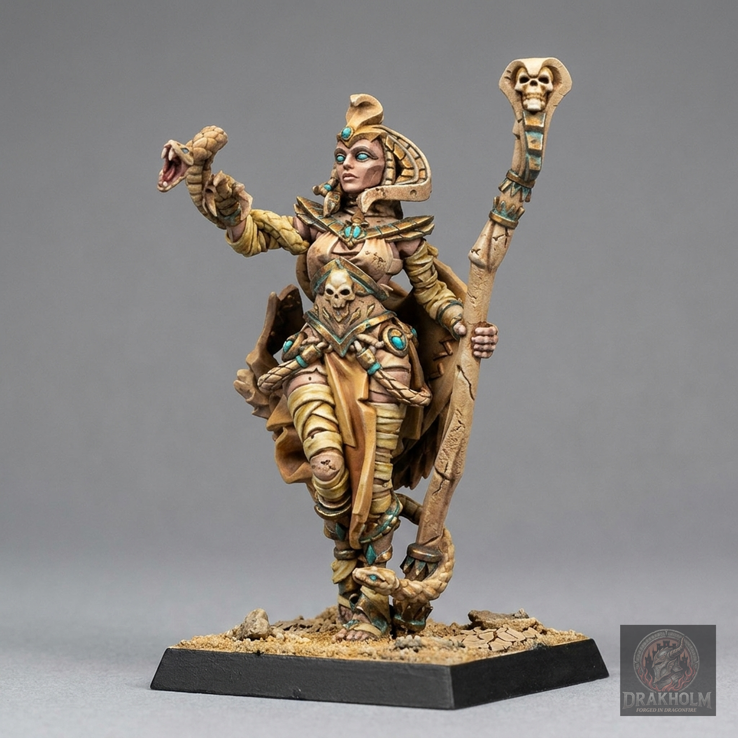 Miniatura pintada en resina 32mm - Drakholm