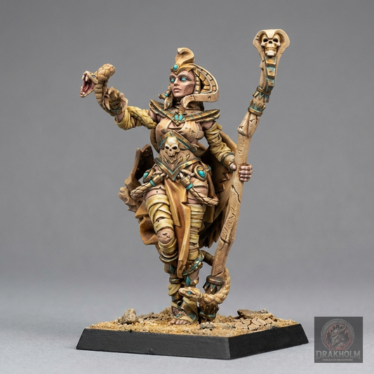 Miniatura pintada en resina 32mm - Drakholm
