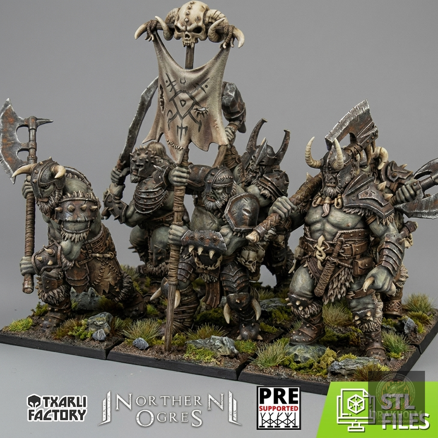 Miniatura pintada en resina 32mm - Drakholm