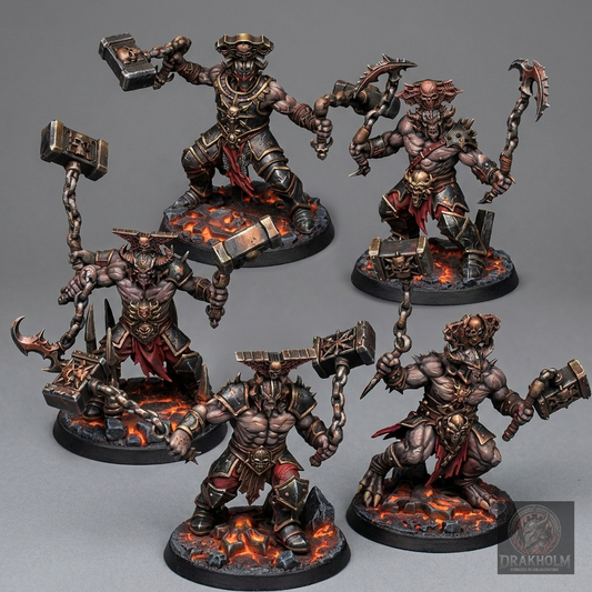 Miniatura pintada en resina 32mm - Drakholm