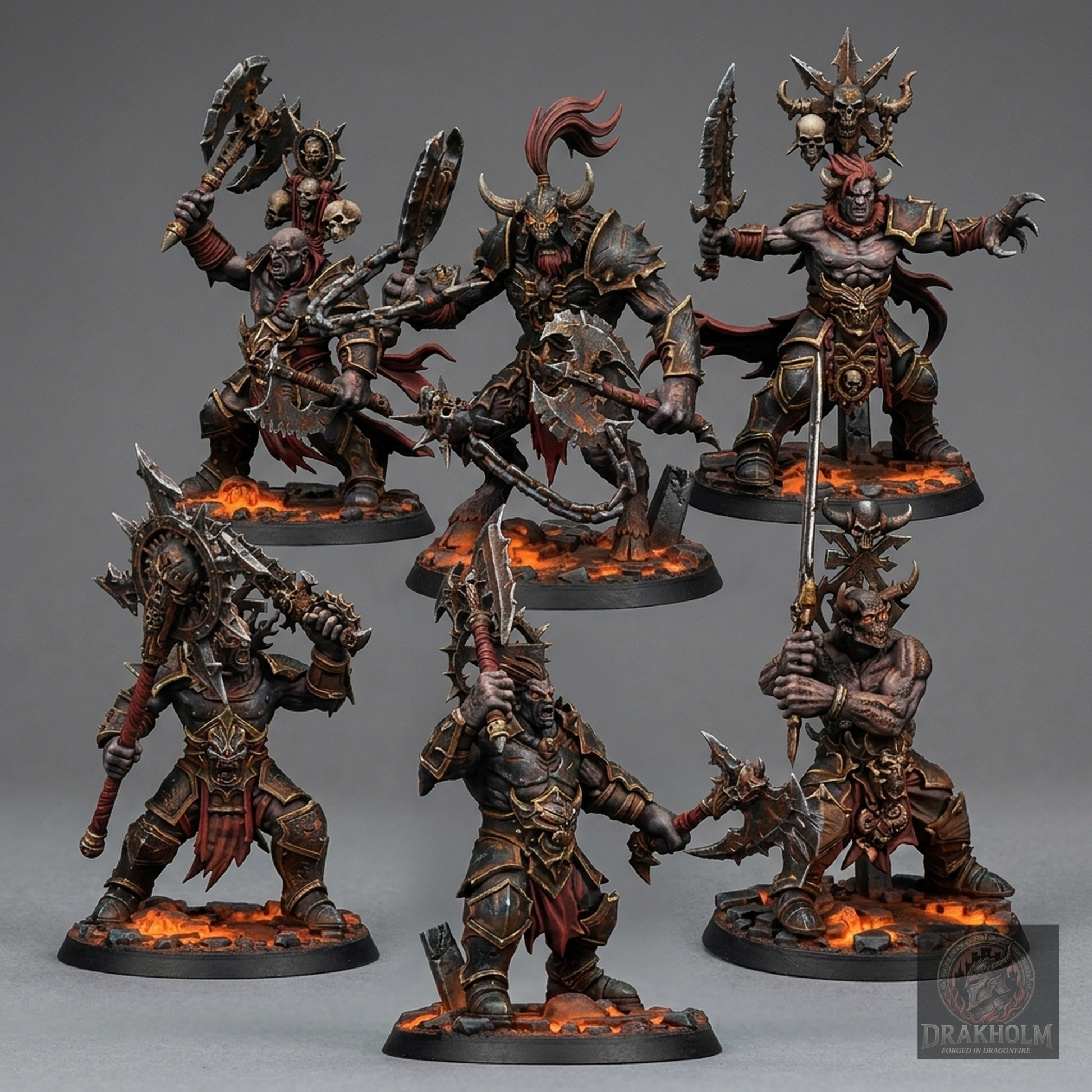 Miniatura pintada en resina 32mm - Drakholm