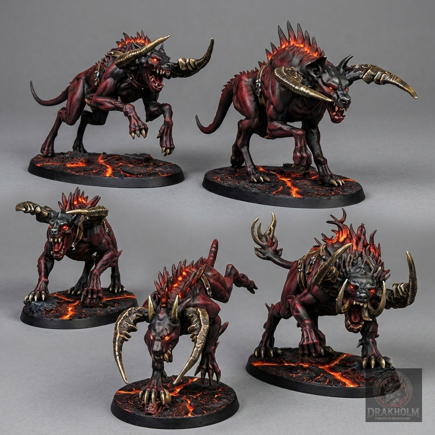 Miniatura pintada en resina 32mm - Drakholm