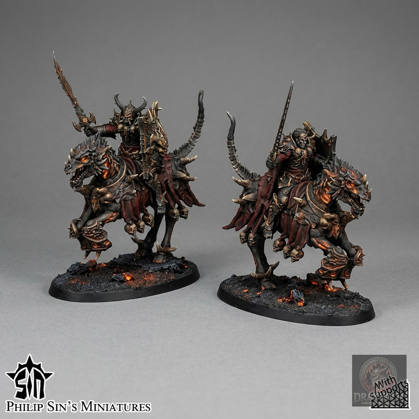 Miniatura pintada en resina 32mm - Drakholm