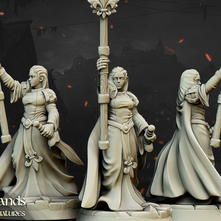 Miniatura Damisela de la Dama Bretones resina 28mm sin pintar - Drakholm
