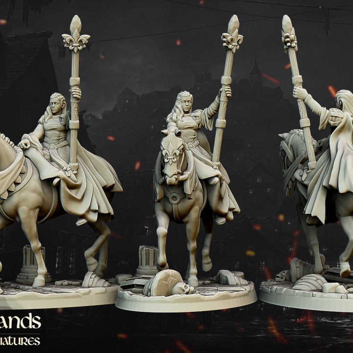 Miniatura Damisela de la Dama Bretones resina 28mm sin pintar - Drakholm