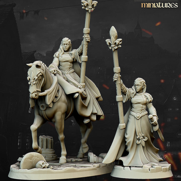 Miniatura Damisela de la Dama Bretones resina 28mm sin pintar - Drakholm