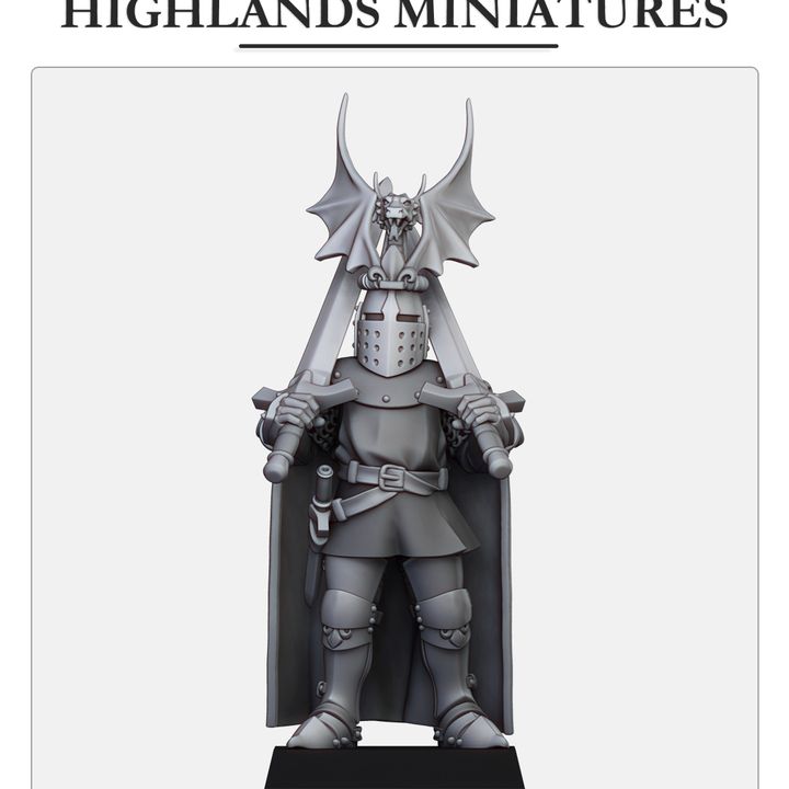 Miniatura Duque de Gallia Desmontado Bretones resina 28mm sin pintar - Drakholm