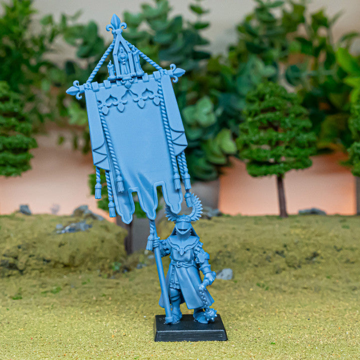 Miniatura Portaestandartes de Batalla Gallia Bretones resina 28mm sin pintar - Drakholm
