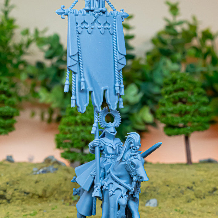 Miniatura Portaestandartes de Batalla Gallia Bretones resina 28mm sin pintar - Drakholm