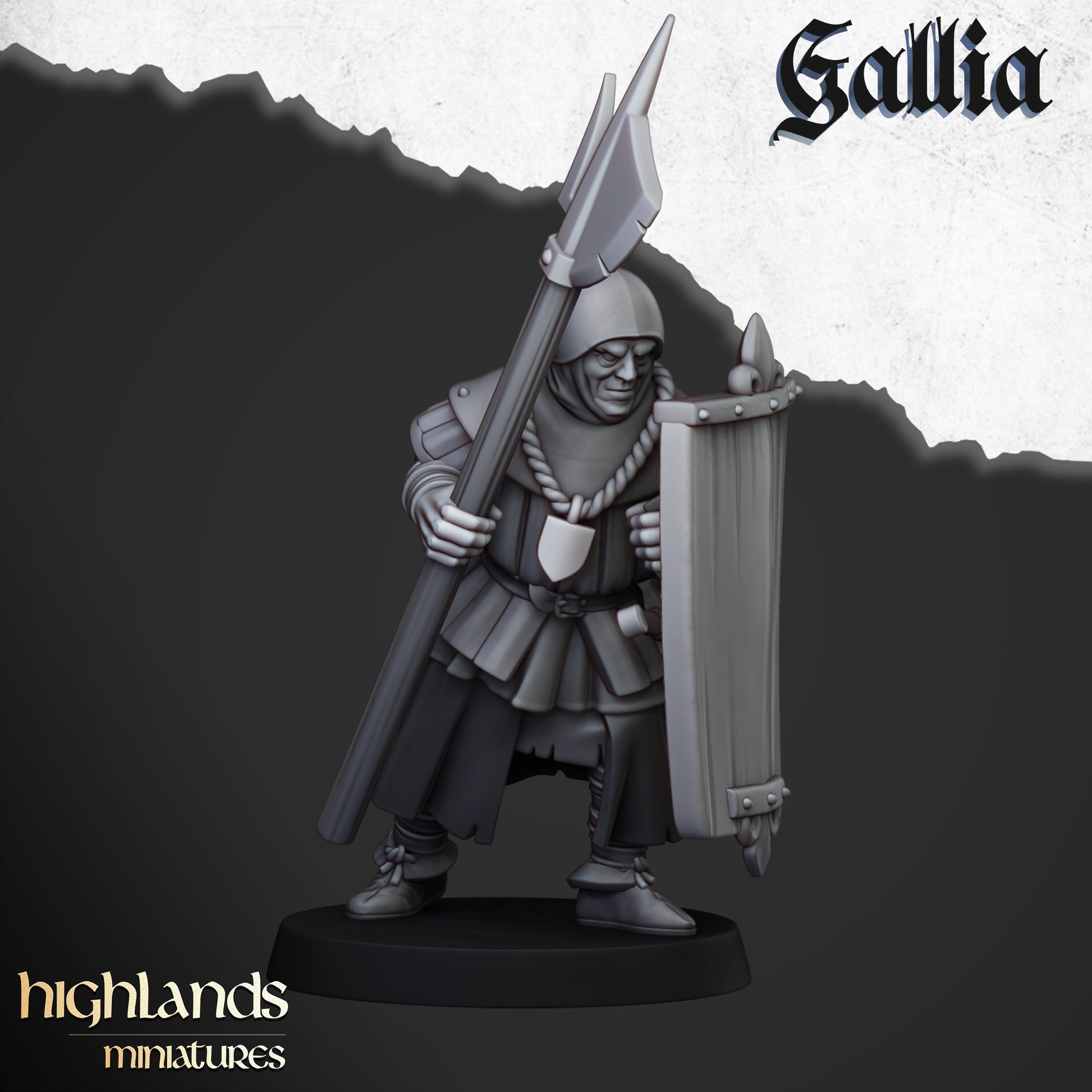 Miniatura Gigante de Gallia Bretones resina 28mm sin pintar - Drakholm