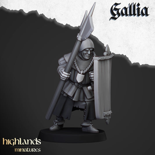 Miniatura Gigante de Gallia Bretones resina 28mm sin pintar - Drakholm