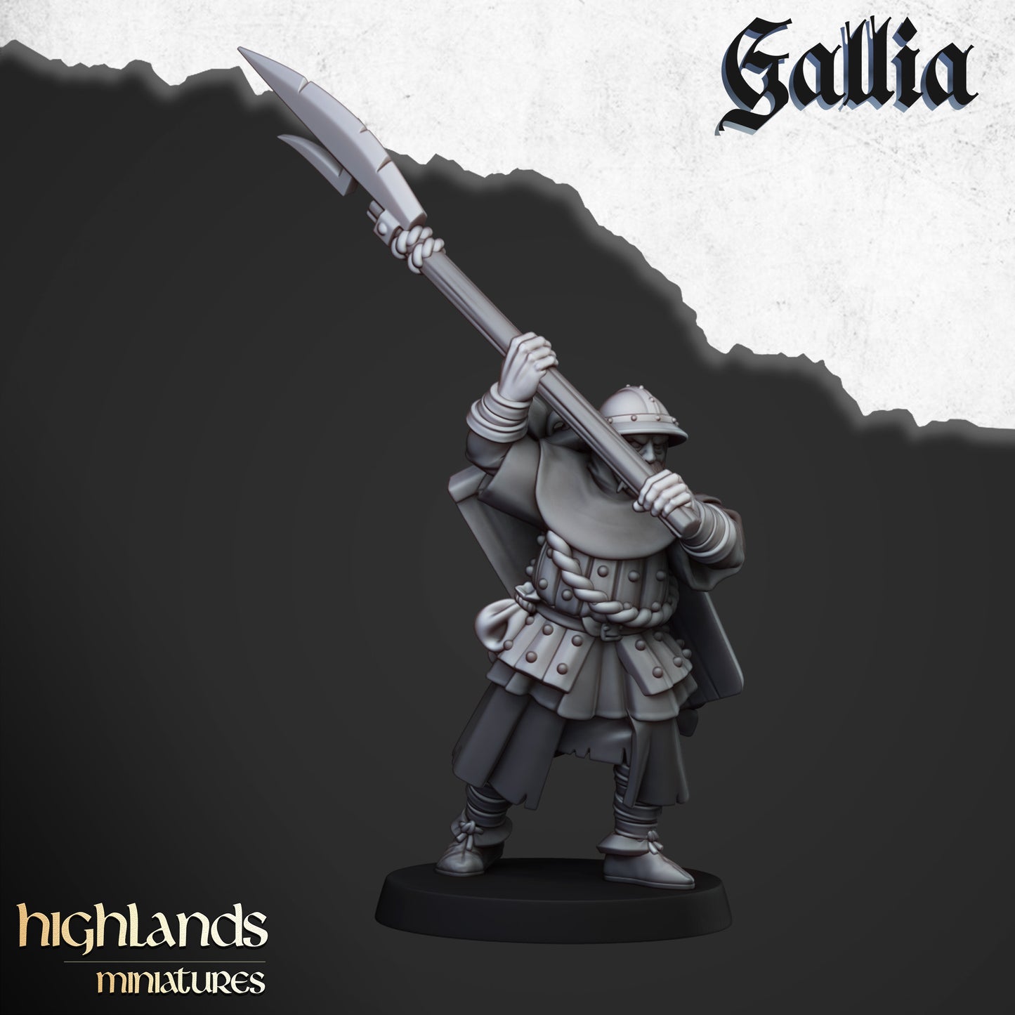 Miniatura Gigante de Gallia Bretones resina 28mm sin pintar - Drakholm