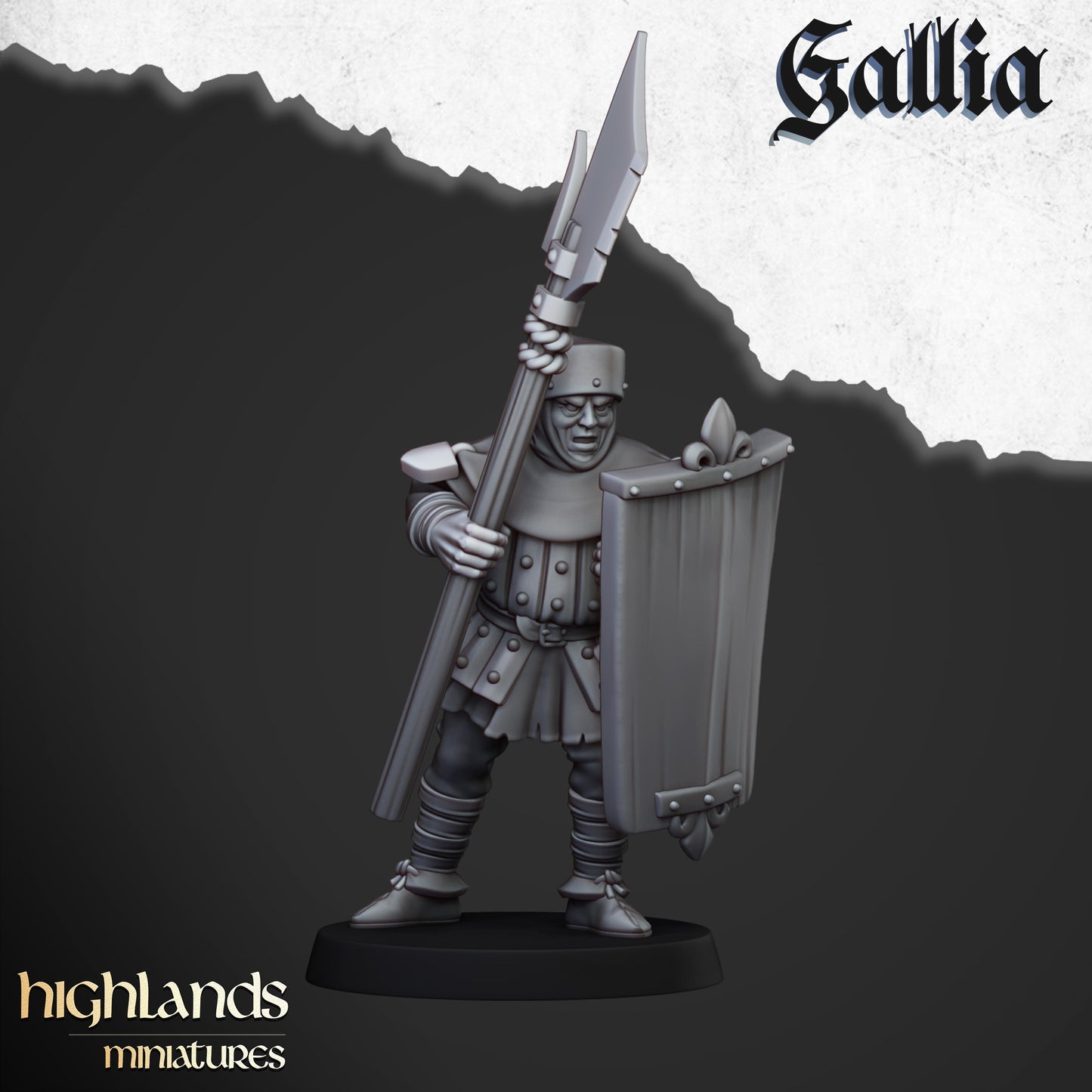 Miniatura Gigante de Gallia Bretones resina 28mm sin pintar - Drakholm
