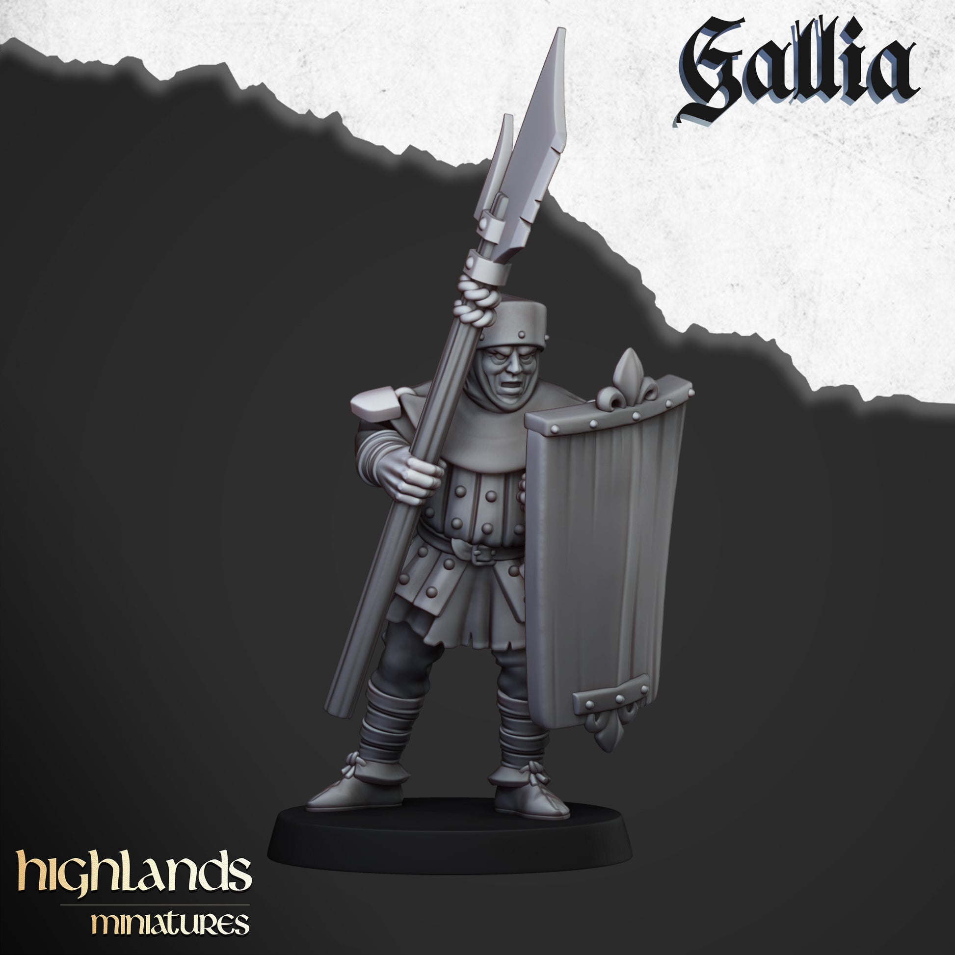 Miniatura Gigante de Gallia Bretones resina 28mm sin pintar - Drakholm