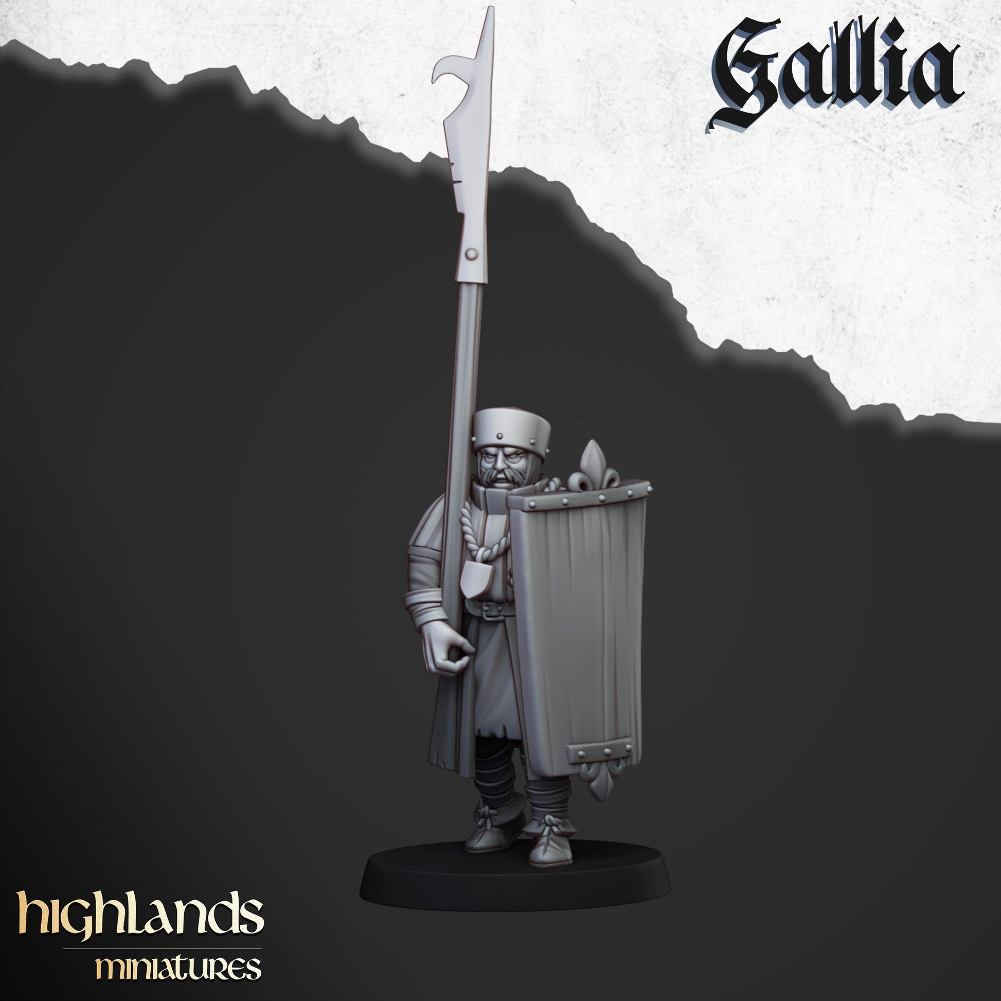 Miniatura Gigante de Gallia Bretones resina 28mm sin pintar - Drakholm