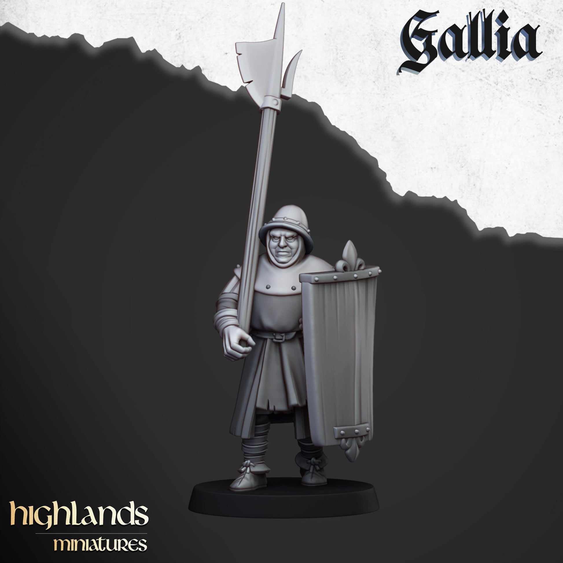 Miniatura Gigante de Gallia Bretones resina 28mm sin pintar - Drakholm