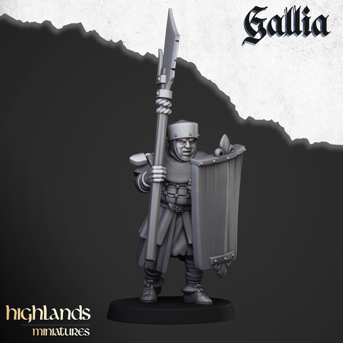 Miniatura Gigante de Gallia Bretones resina 28mm sin pintar - Drakholm
