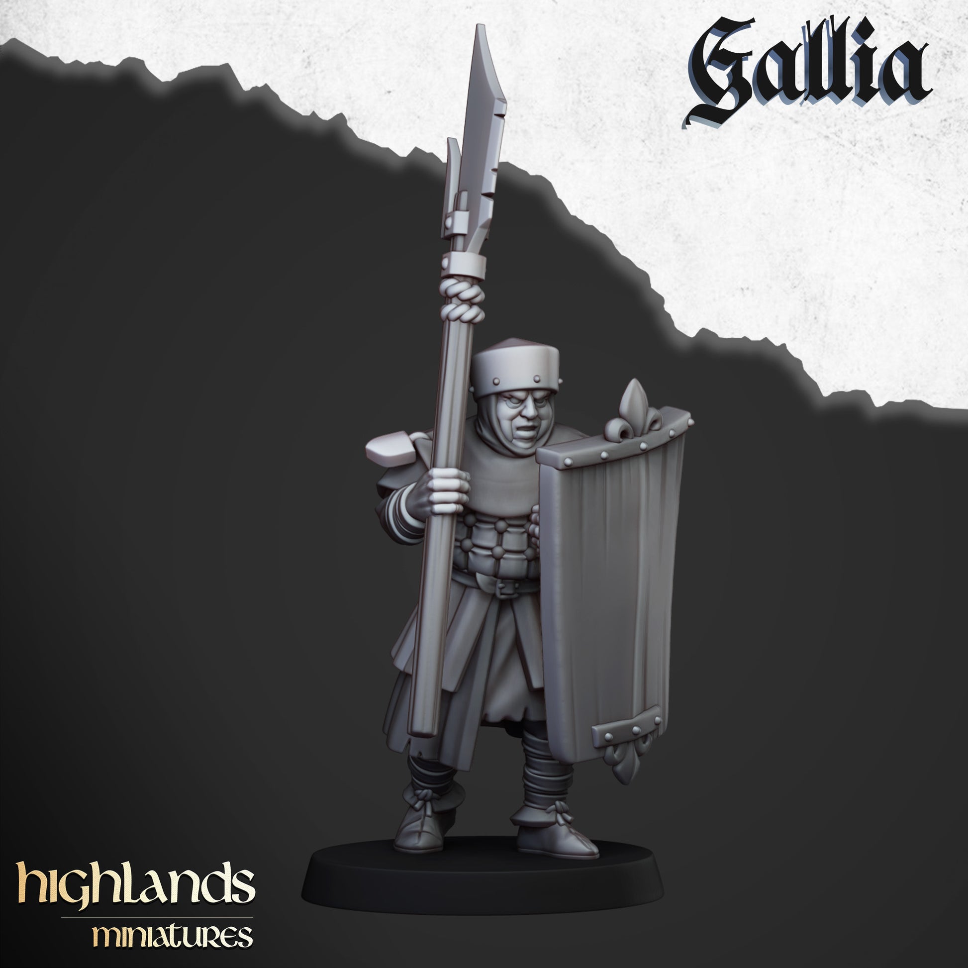 Miniatura Gigante de Gallia Bretones resina 28mm sin pintar - Drakholm