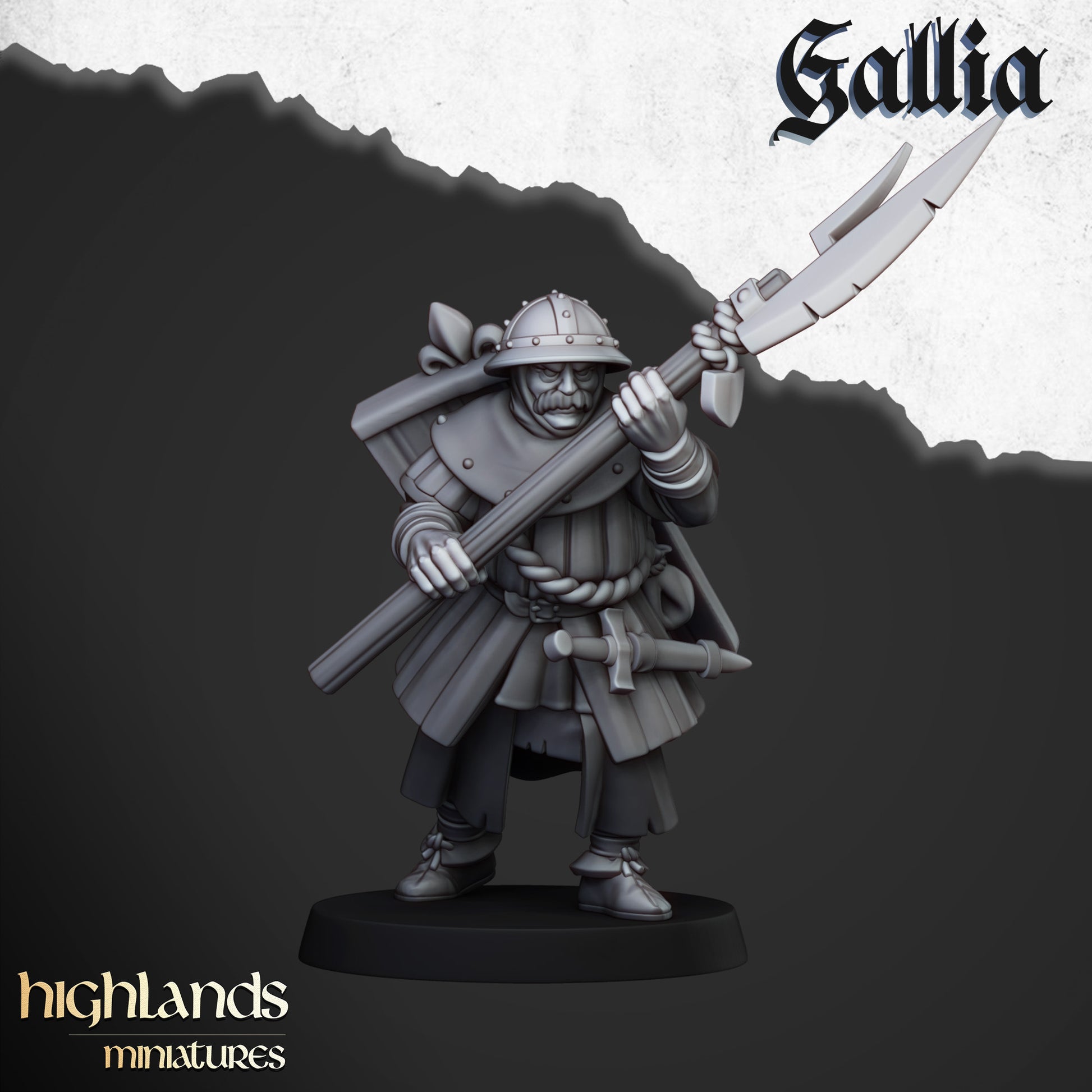Miniatura Gigante de Gallia Bretones resina 28mm sin pintar - Drakholm