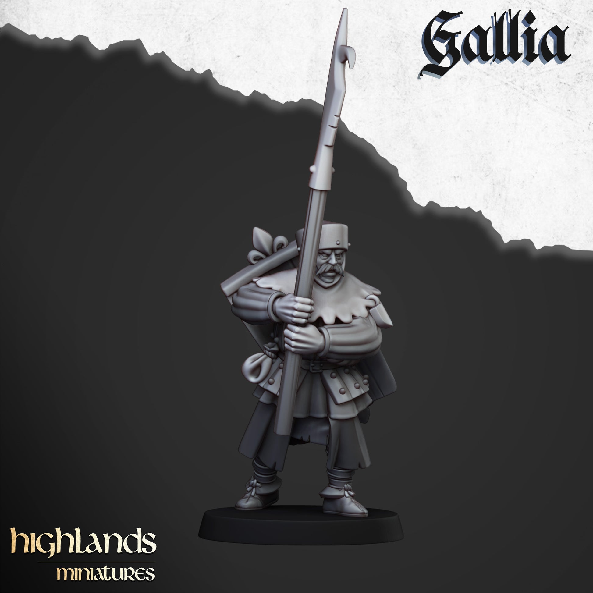 Miniatura Gigante de Gallia Bretones resina 28mm sin pintar - Drakholm