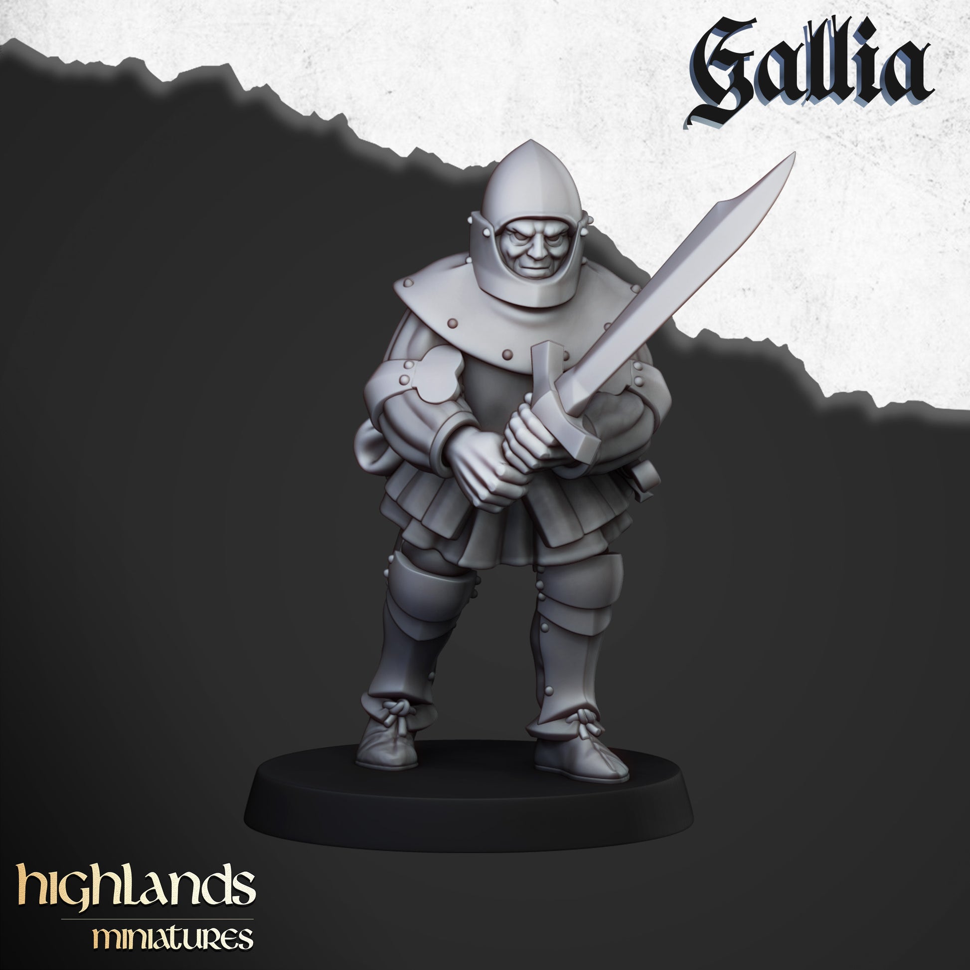Miniatura Gigante de Gallia Bretones resina 28mm sin pintar - Drakholm