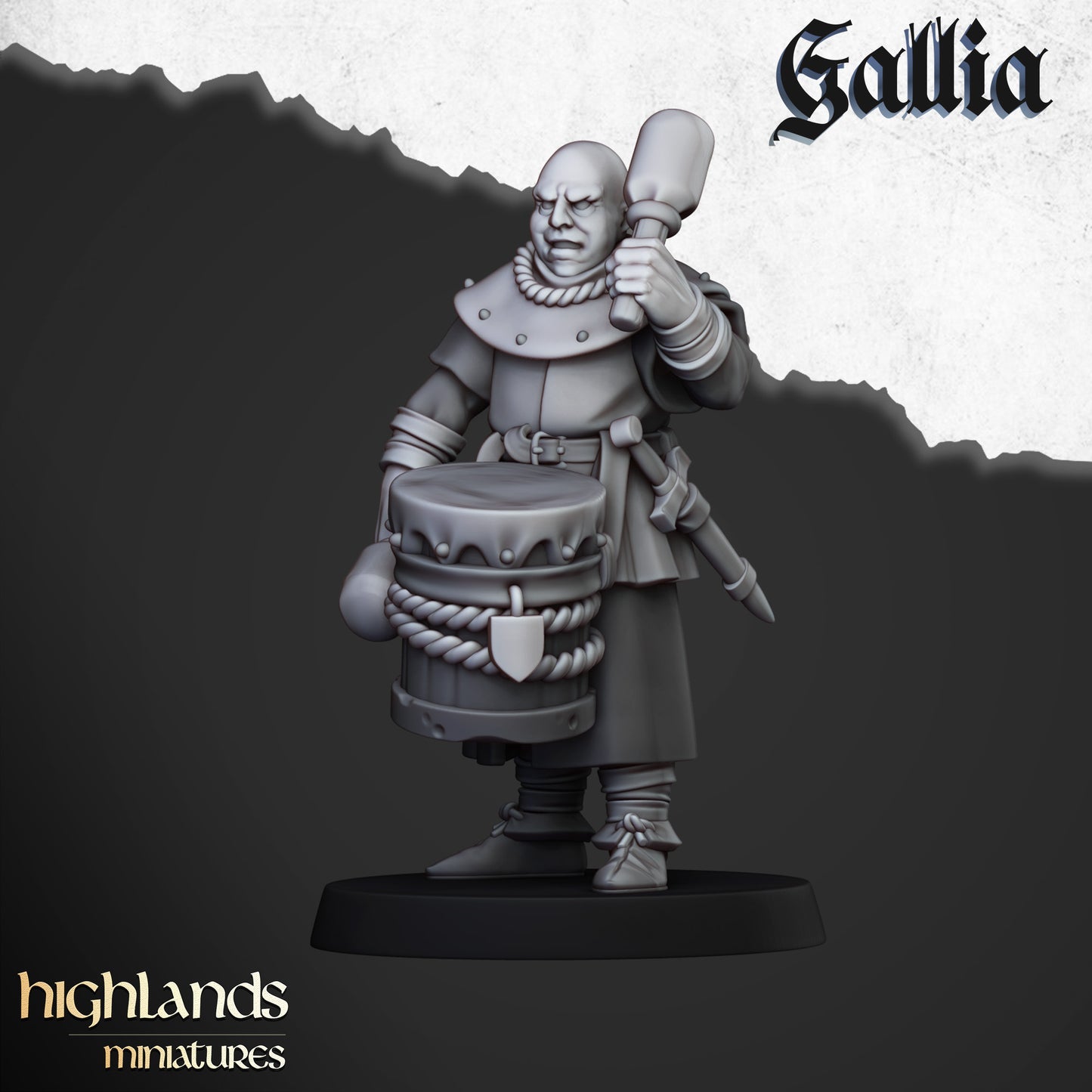Miniatura Gigante de Gallia Bretones resina 28mm sin pintar - Drakholm