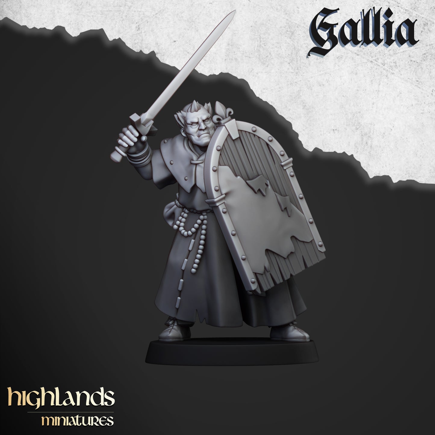 Miniatura Hombres de Armas de Gallia Bretones resina 28mm sin pintar - Drakholm