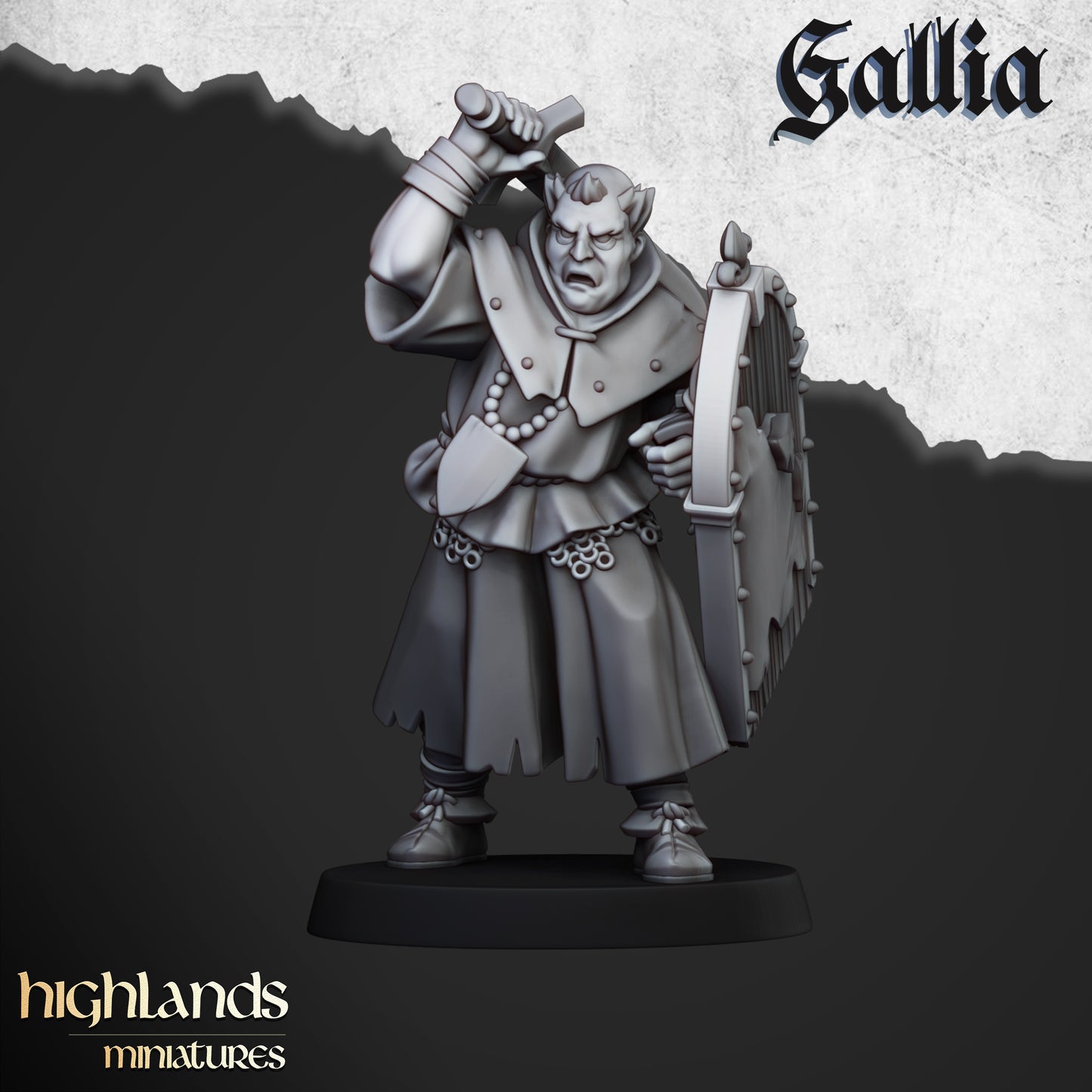 Miniatura Hombres de Armas de Gallia Bretones resina 28mm sin pintar - Drakholm