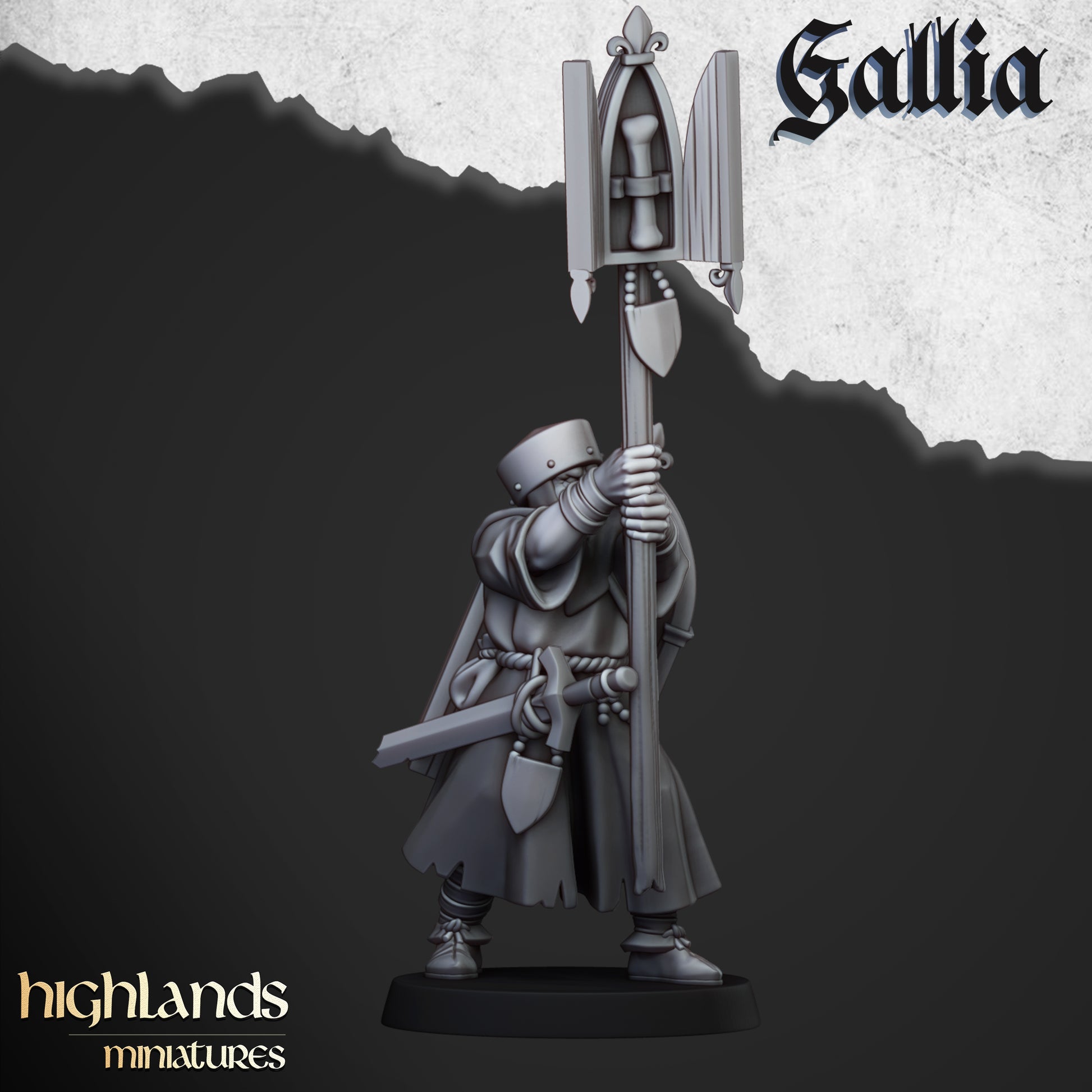 Miniatura Hombres de Armas de Gallia Bretones resina 28mm sin pintar - Drakholm