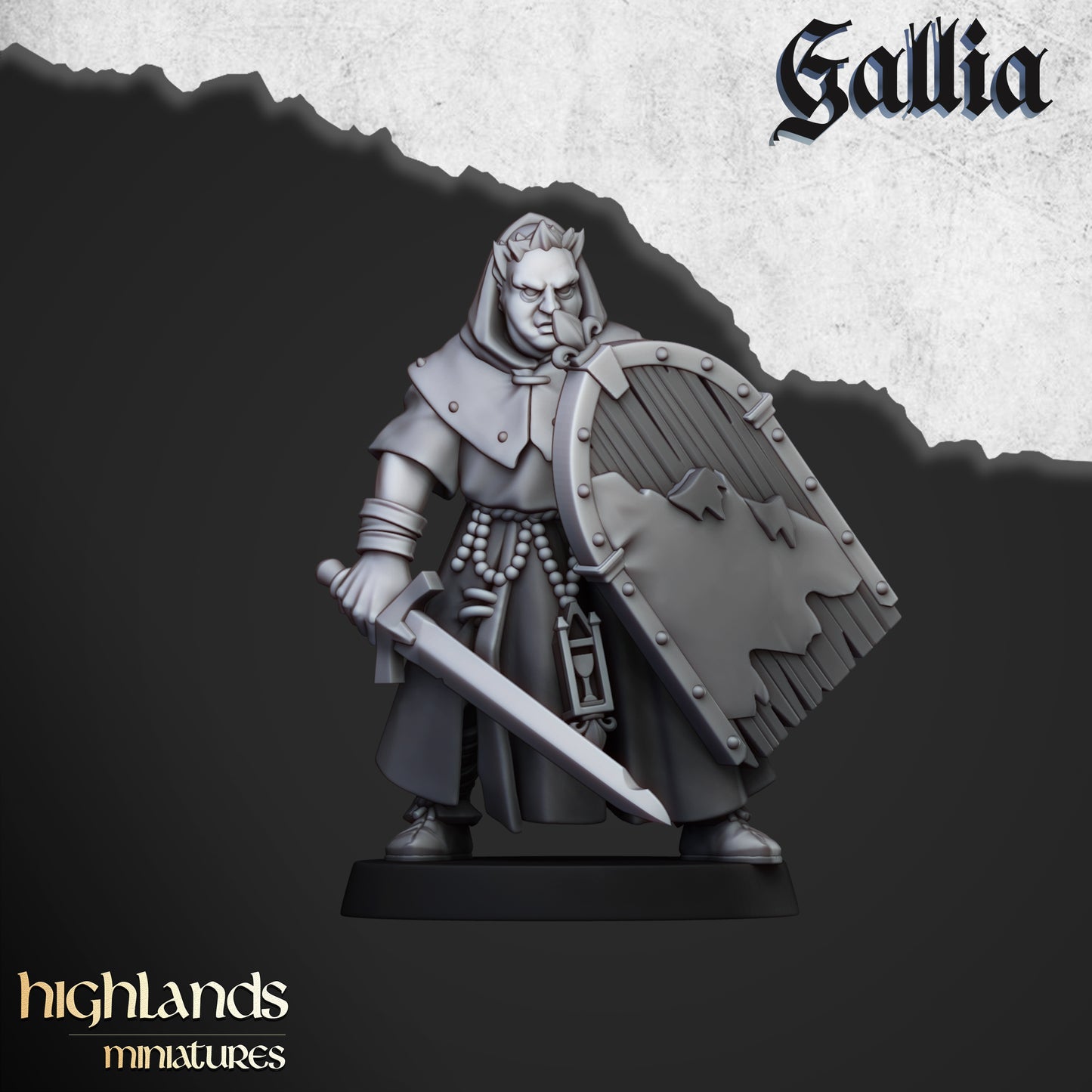 Miniatura Hombres de Armas de Gallia Bretones resina 28mm sin pintar - Drakholm