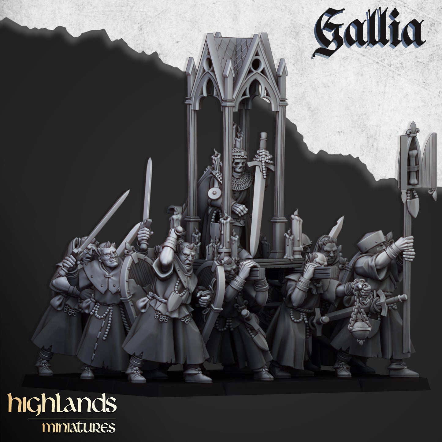 Miniatura Hombres de Armas de Gallia Bretones resina 28mm sin pintar - Drakholm