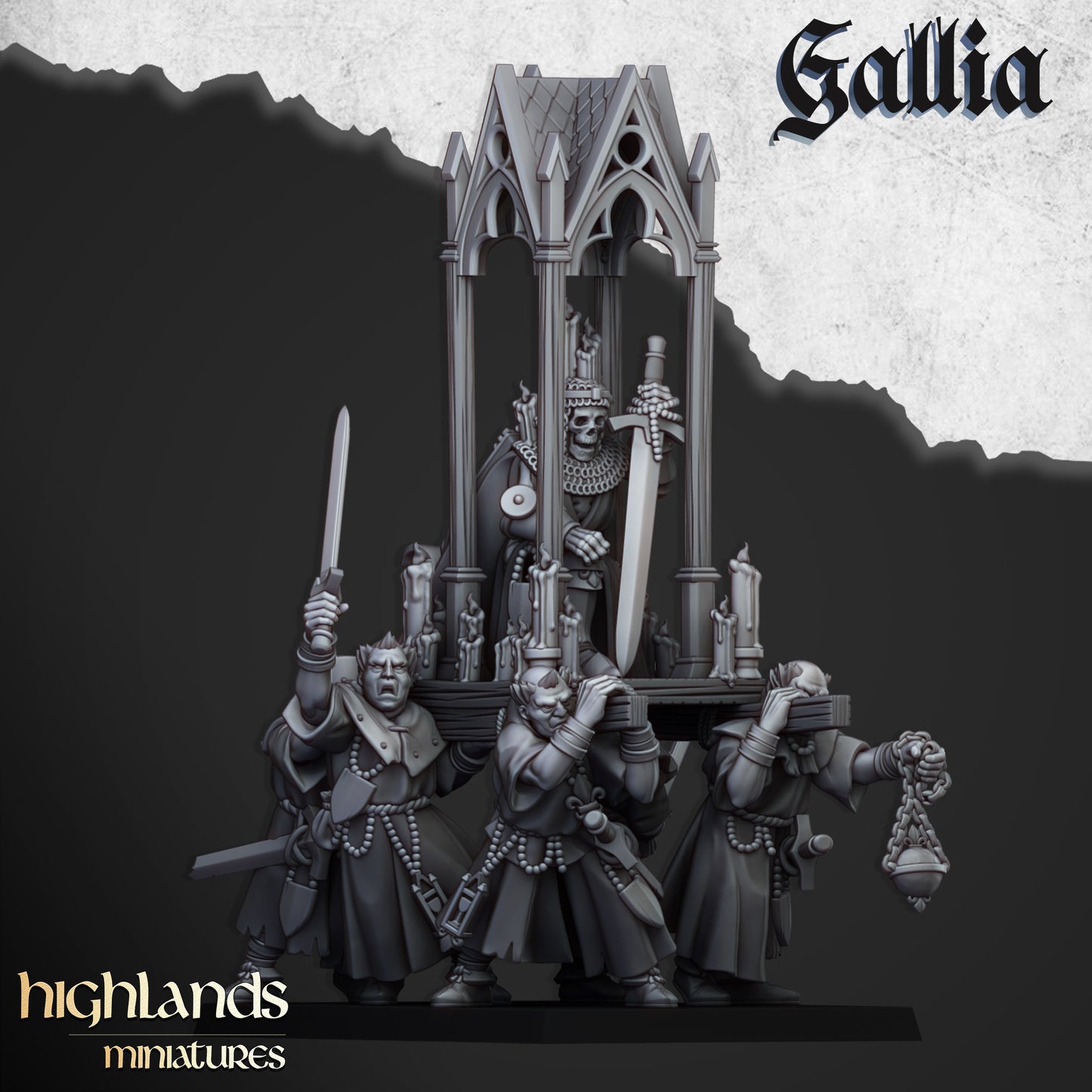Miniatura Hombres de Armas de Gallia Bretones resina 28mm sin pintar - Drakholm