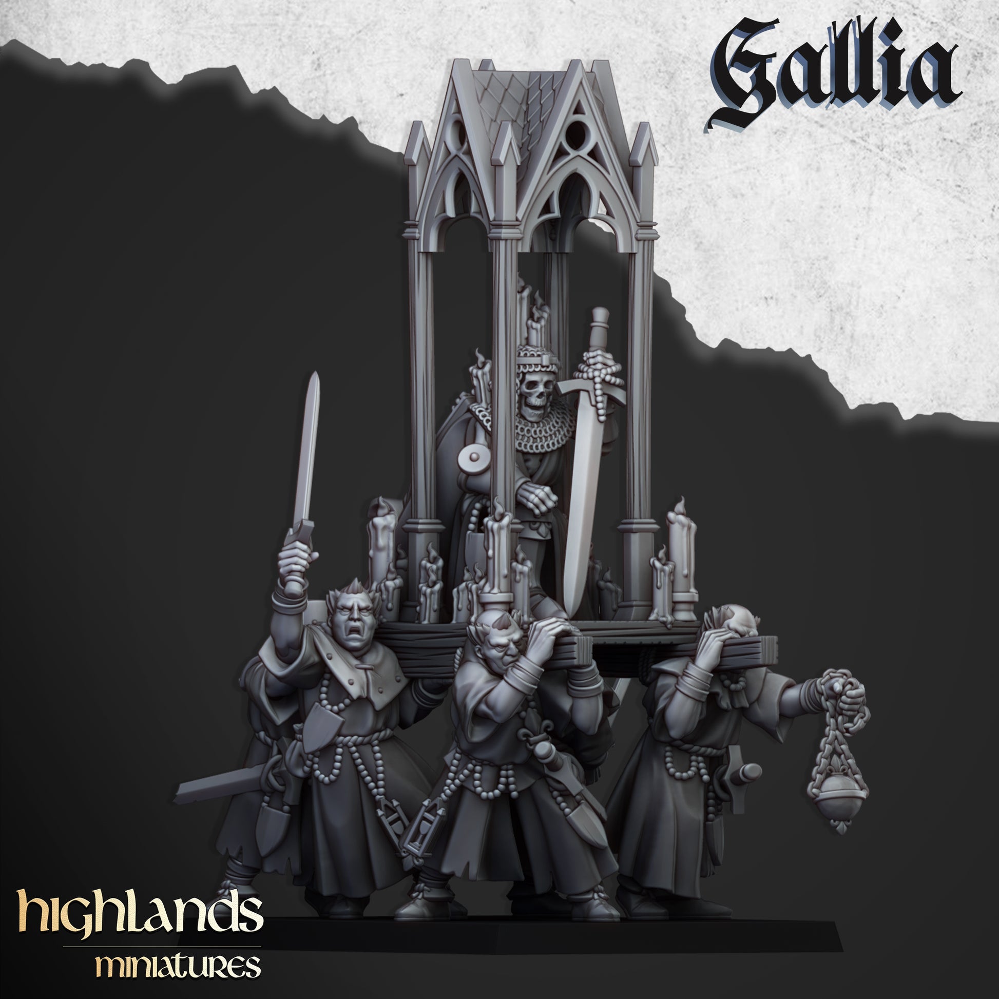 Miniatura Hombres de Armas de Gallia Bretones resina 28mm sin pintar - Drakholm