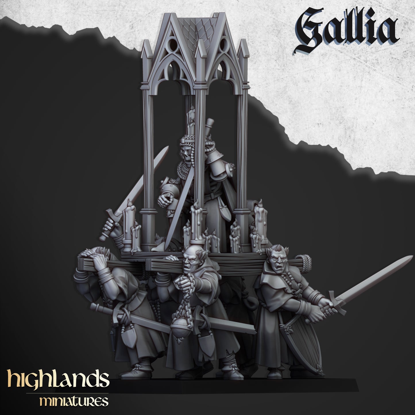 Miniatura Hombres de Armas de Gallia Bretones resina 28mm sin pintar - Drakholm