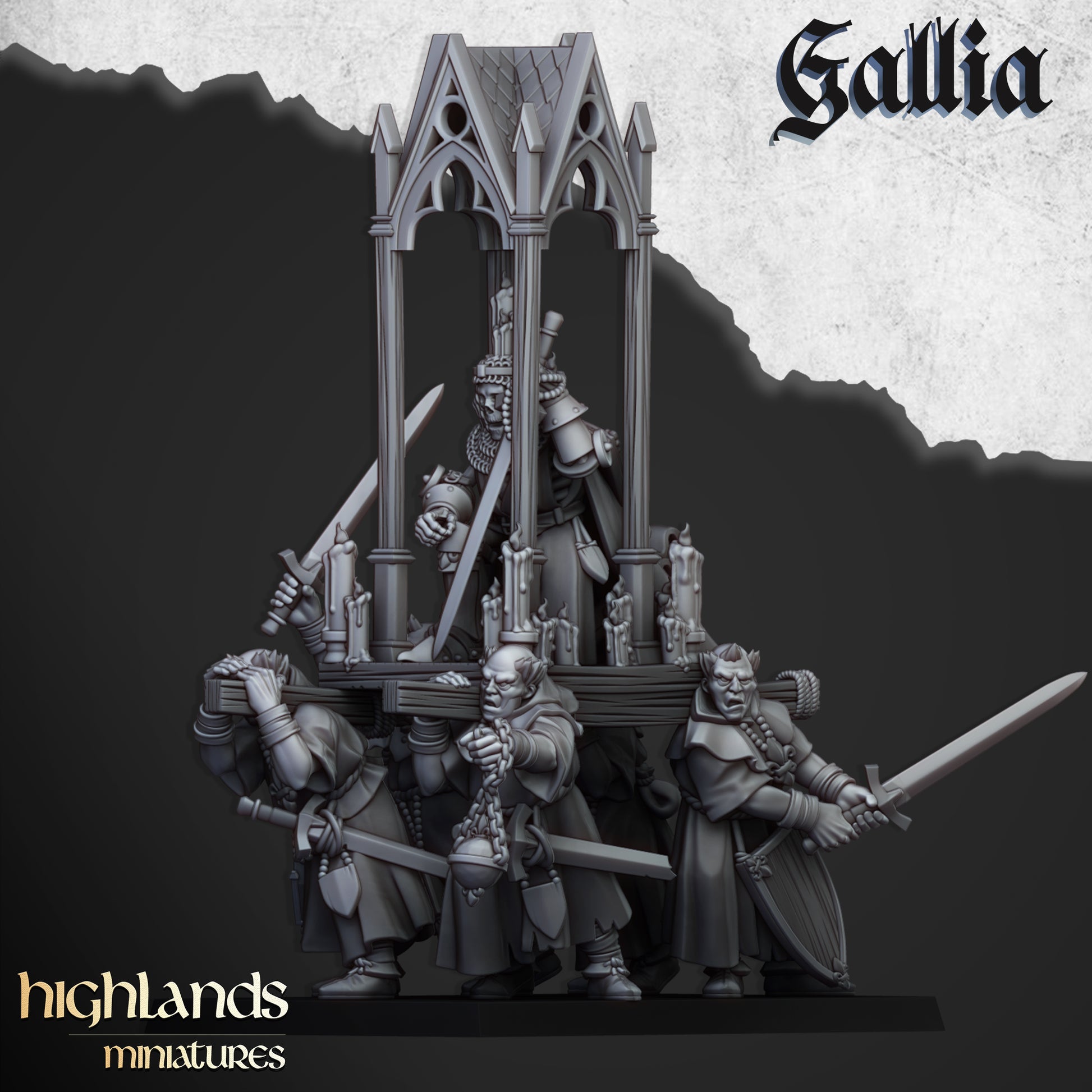 Miniatura Hombres de Armas de Gallia Bretones resina 28mm sin pintar - Drakholm