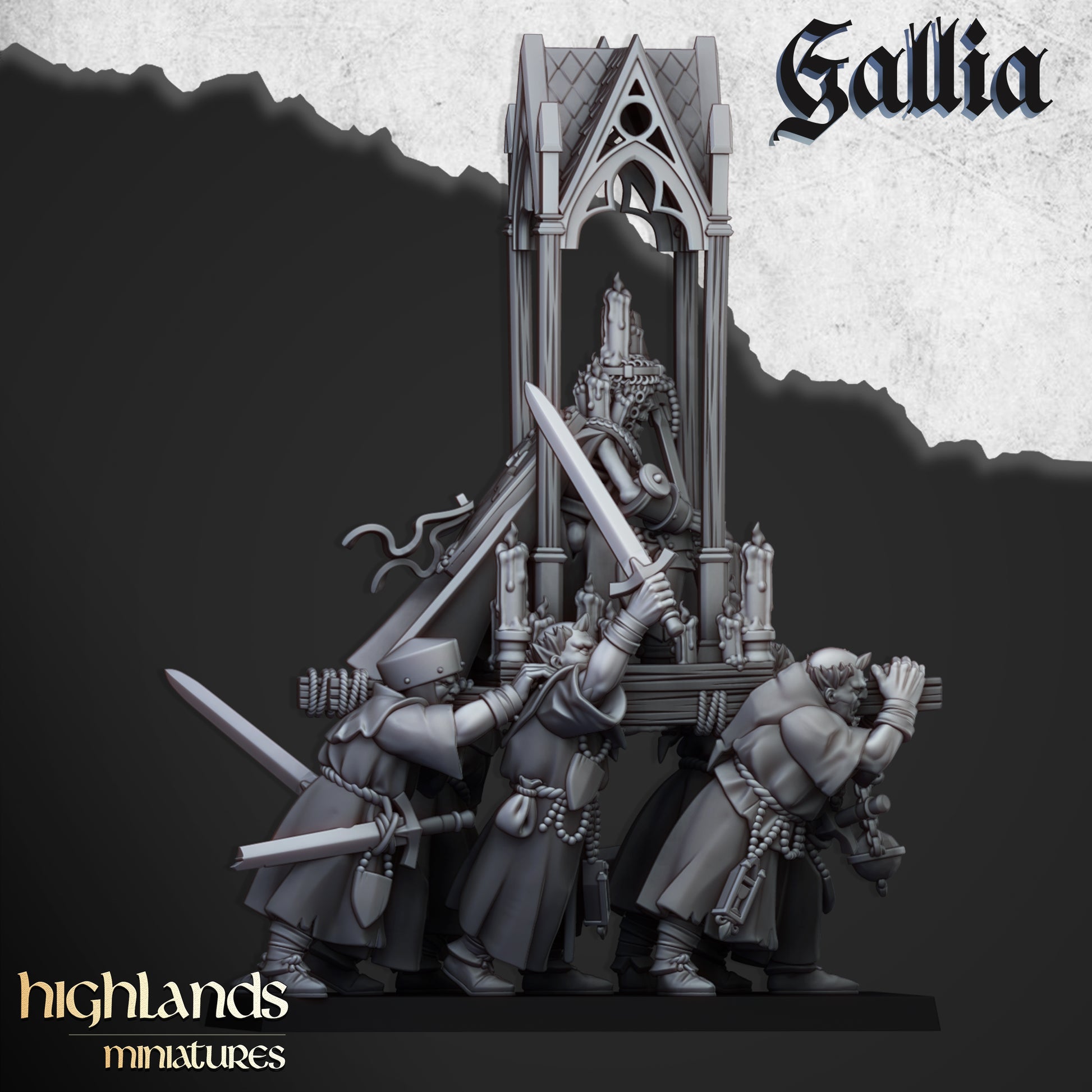Miniatura Hombres de Armas de Gallia Bretones resina 28mm sin pintar - Drakholm