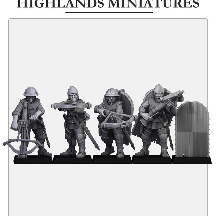 Miniatura Peregrinos de Gallia Bretones resina 28mm sin pintar - Drakholm