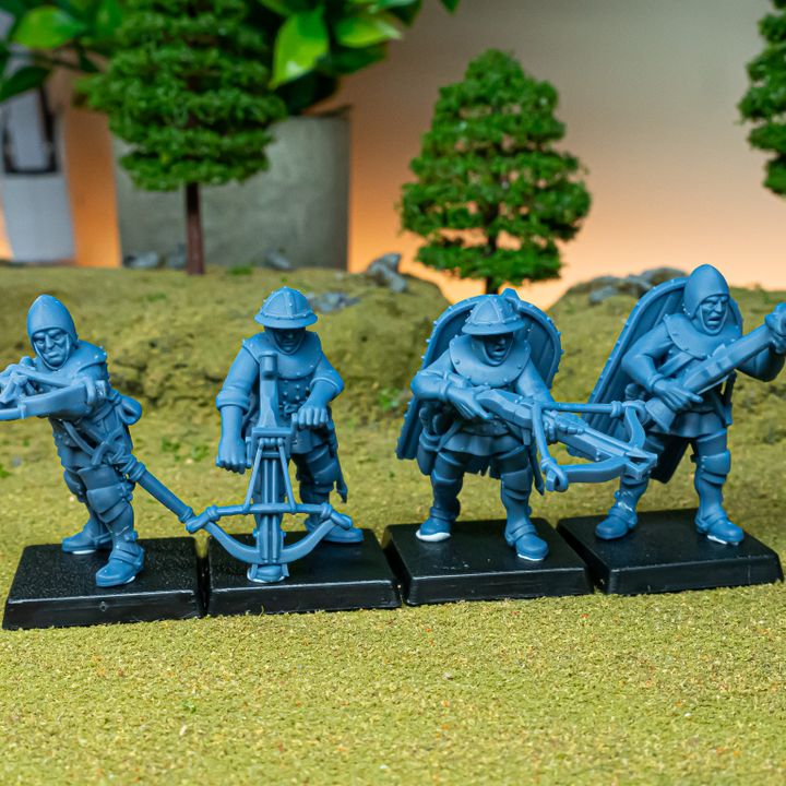 Miniatura Peregrinos de Gallia Bretones resina 28mm sin pintar - Drakholm