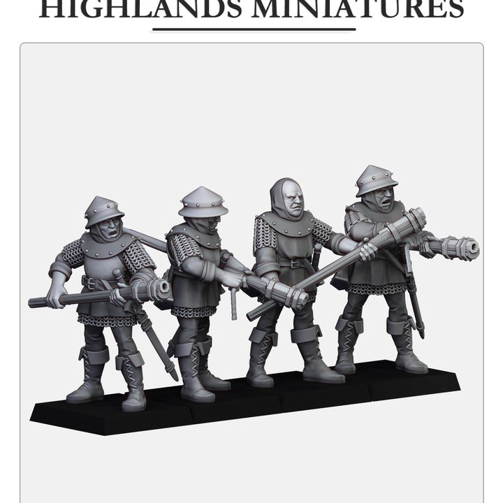 Miniatura Peregrinos de Gallia Bretones resina 28mm sin pintar - Drakholm