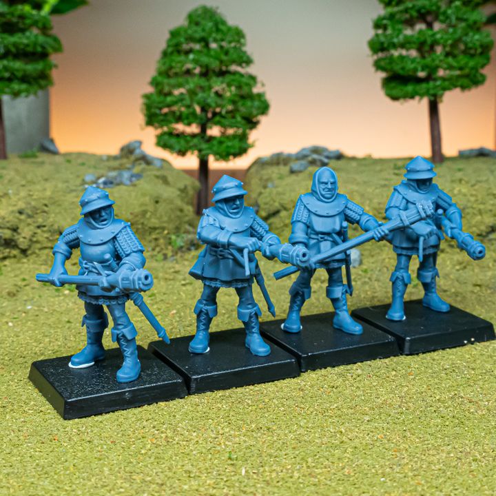 Miniatura Peregrinos de Gallia Bretones resina 28mm sin pintar - Drakholm