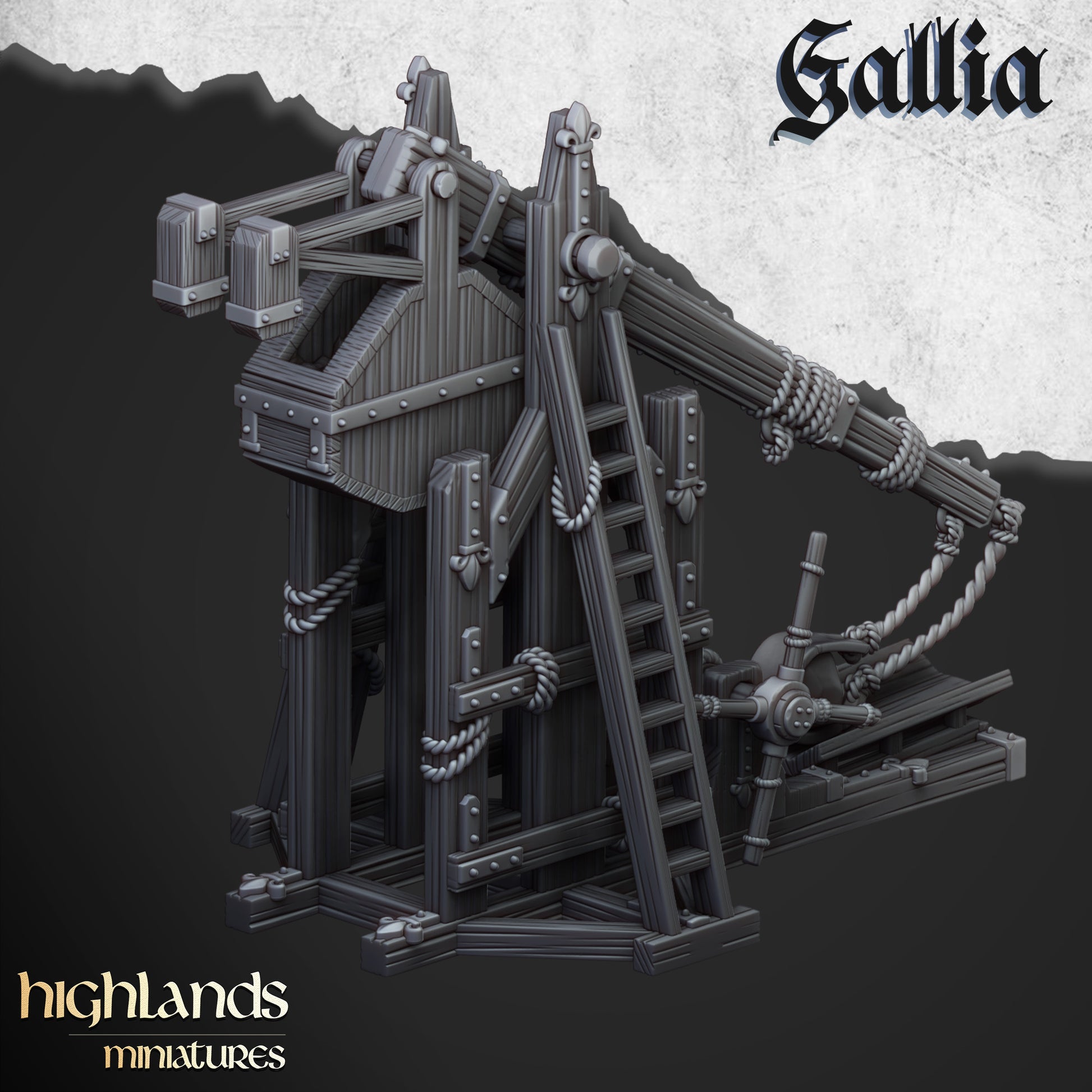 Miniatura Tiradores de Gallia Bretones resina 28mm sin pintar - Drakholm