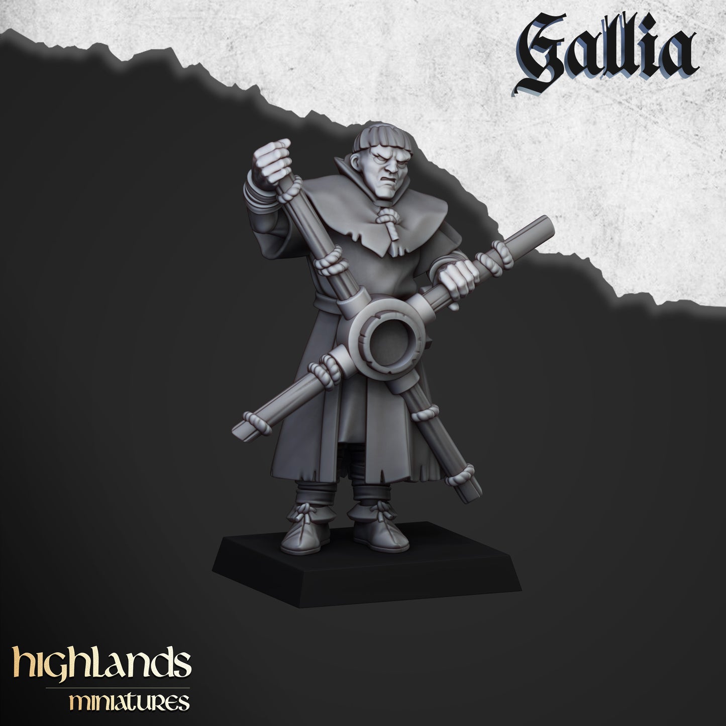 Miniatura Tiradores de Gallia Bretones resina 28mm sin pintar - Drakholm