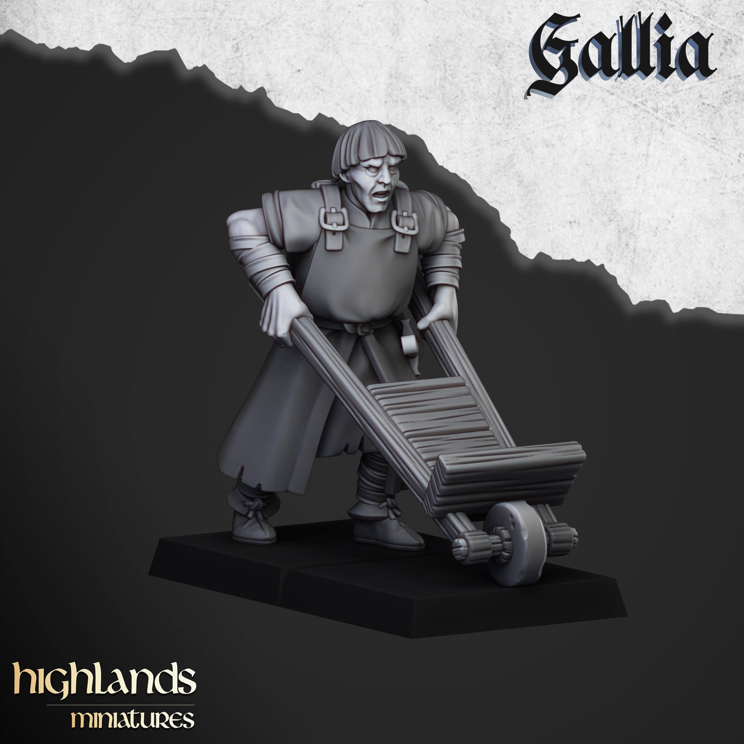 Miniatura Tiradores de Gallia Bretones resina 28mm sin pintar - Drakholm