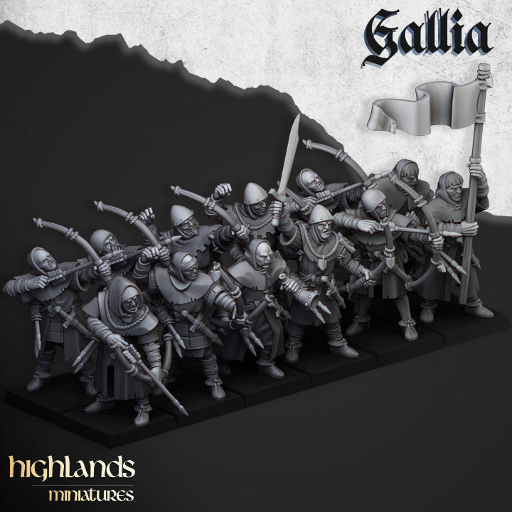 Miniatura Trabuco de Gallia Bretones resina 28mm sin pintar - Drakholm