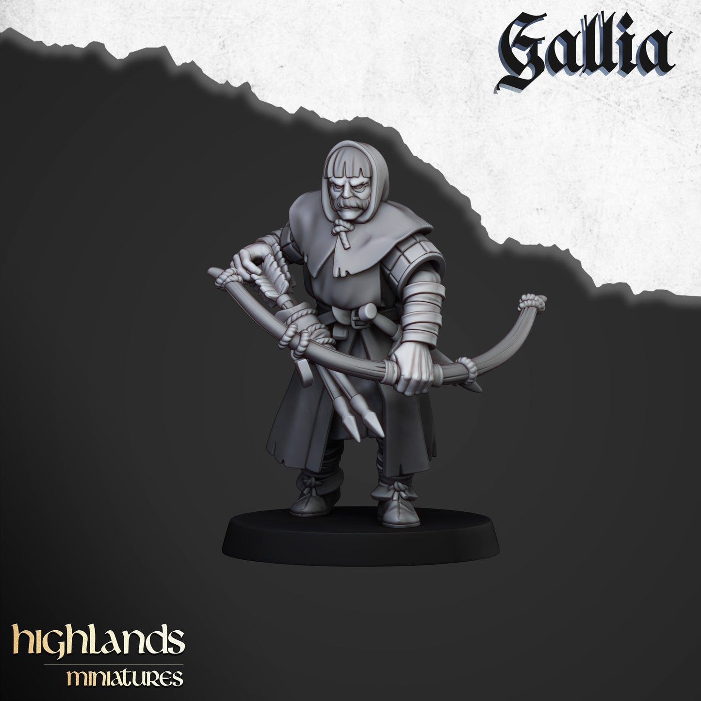 Miniatura Trabuco de Gallia Bretones resina 28mm sin pintar - Drakholm