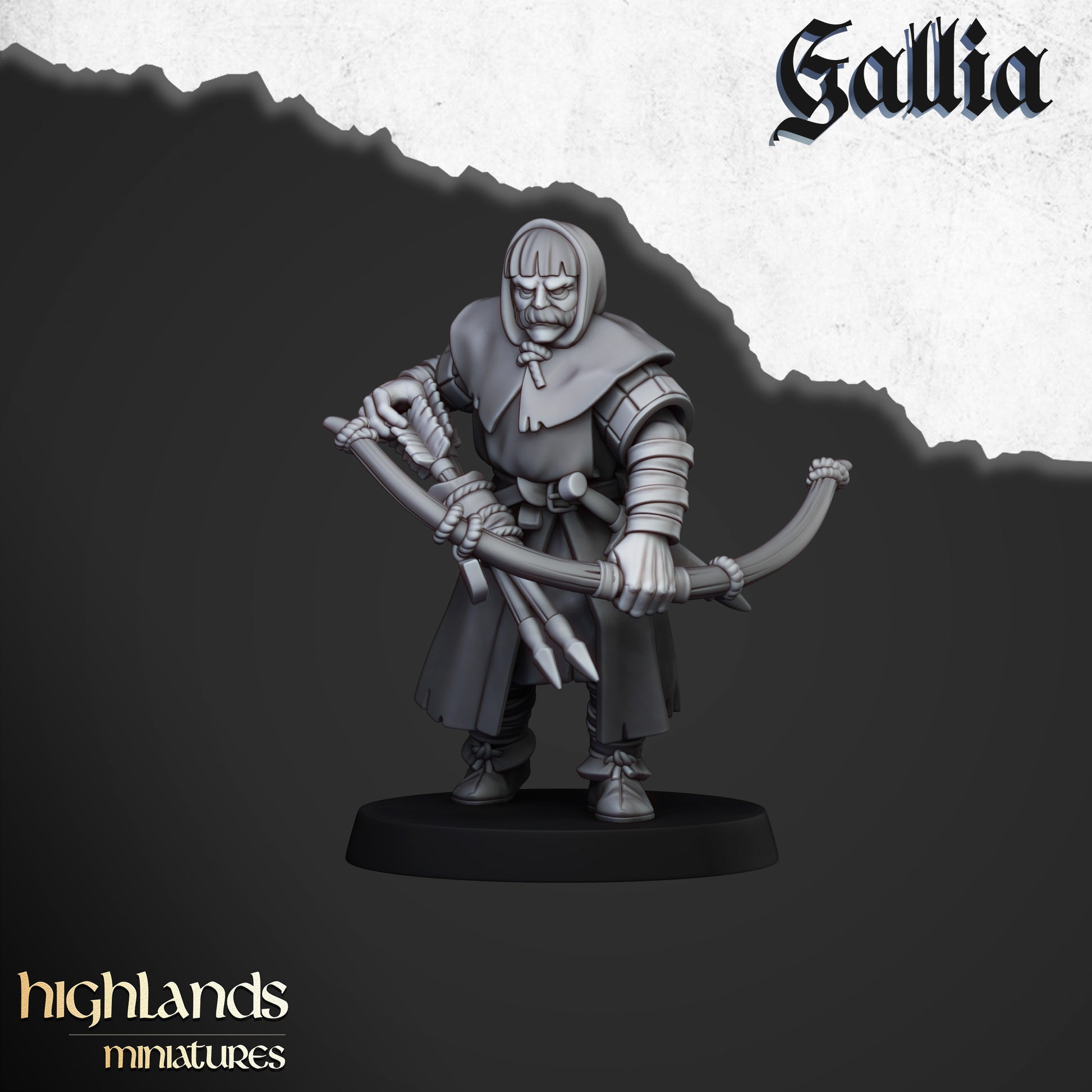 Miniatura Trabuco de Gallia Bretones resina 28mm sin pintar - Drakholm