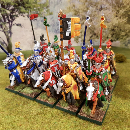 Miniatura Caballeros del Grial Bretones resina 28mm sin pintar - Drakholm