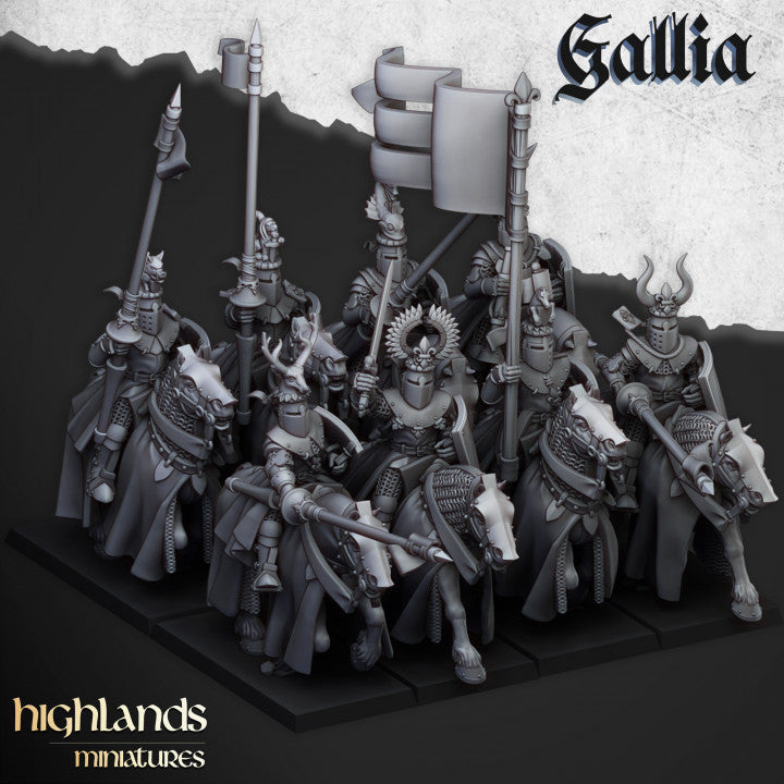 Miniatura Caballeros del Grial Bretones resina 28mm sin pintar - Drakholm